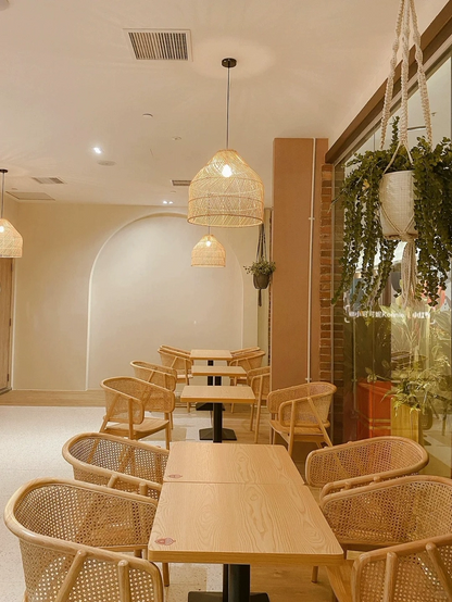 Cocoa Rattan Pendant Light