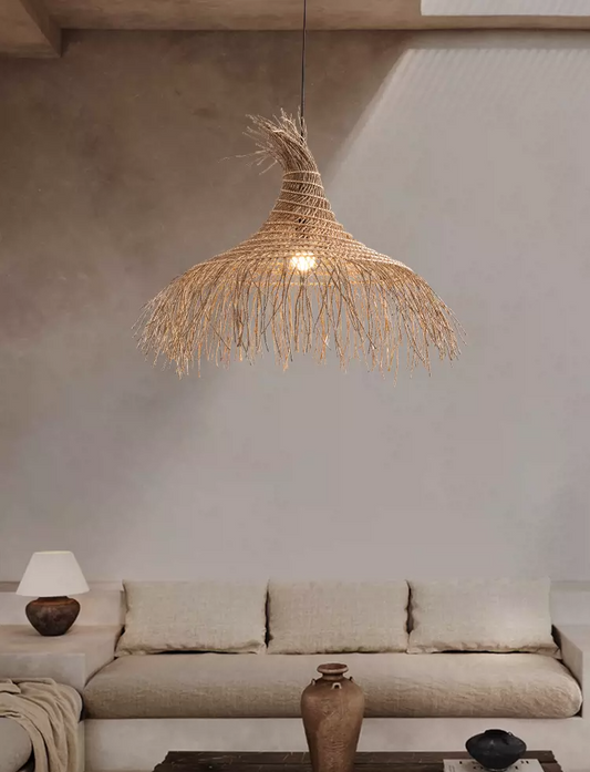 Pipa Natural Rattan Pendant Light