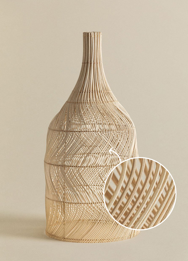Embid Natural Rattan Ceiling Light