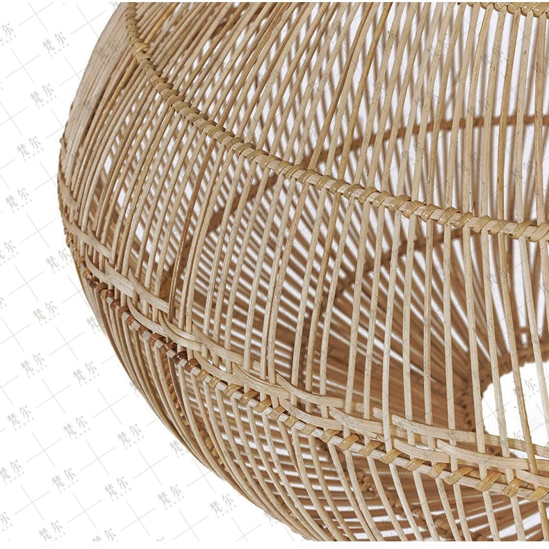 Drop Large Rattan Basket Pendant Light