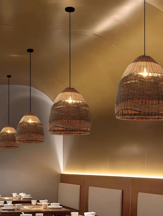 Pantalla Wicker Rattan Pendant Light