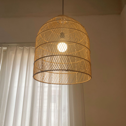 Maya Bamboo Rattan Pendant Light