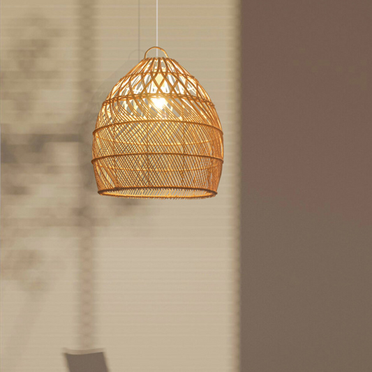 Perio Basket Rattan Pendant Light