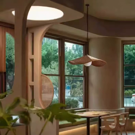 Matara Woven Wicker Rattan Pendant Light