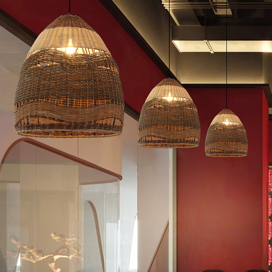 Pantalla Wicker Rattan Pendant Light