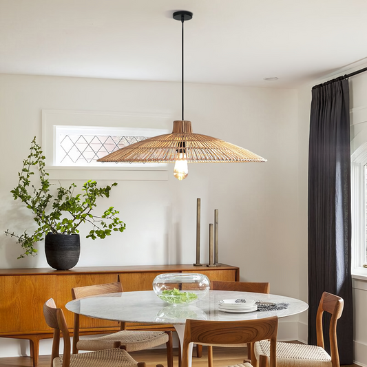 Umbrella Rattan Pendant Light