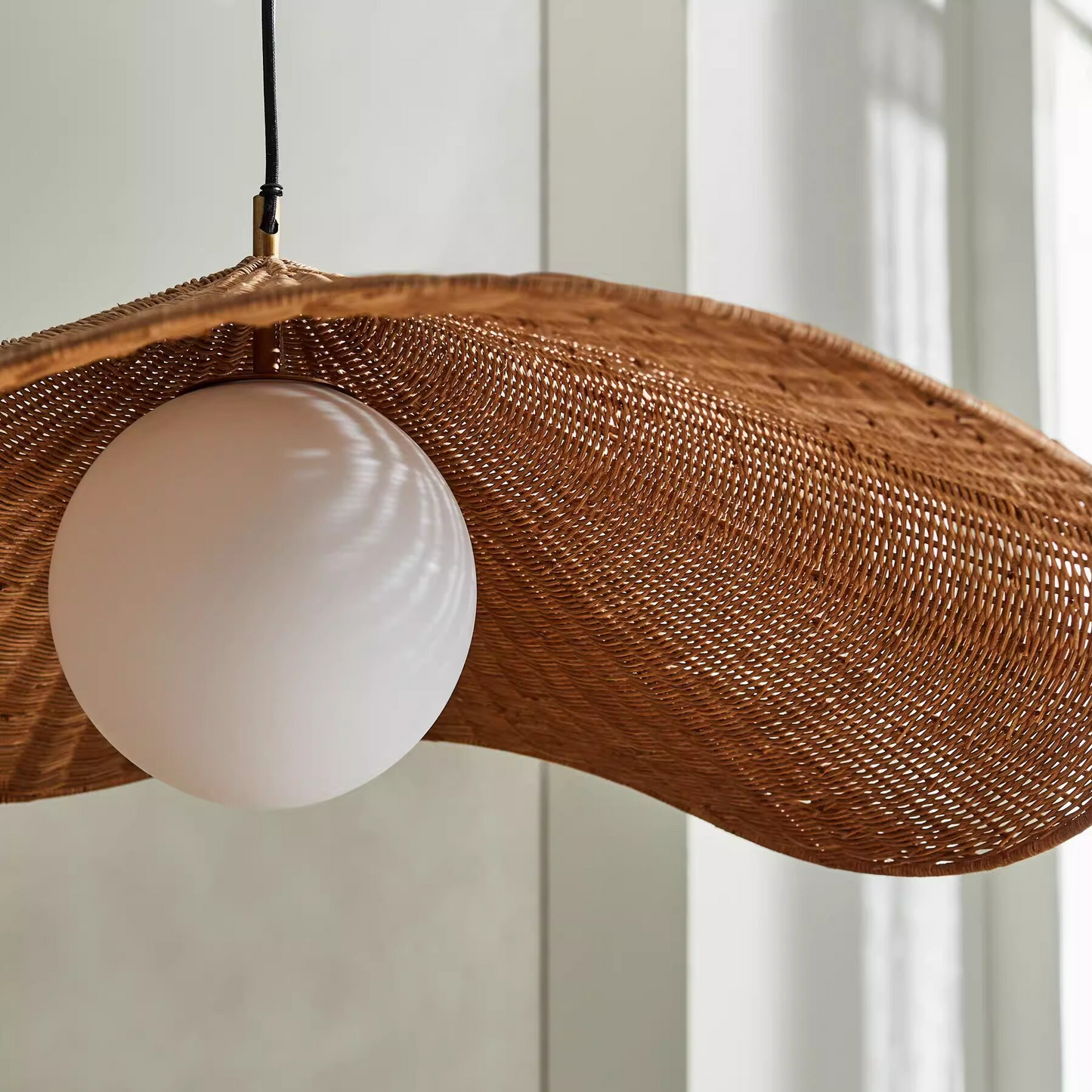 Matara Woven Wicker Rattan Pendant Light