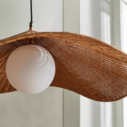 Matara Woven Wicker Rattan Pendant Light