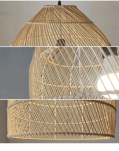 Maya Bamboo Rattan Pendant Light