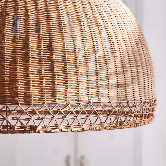 Augusta Dome Wicker Rattan Pendant Light