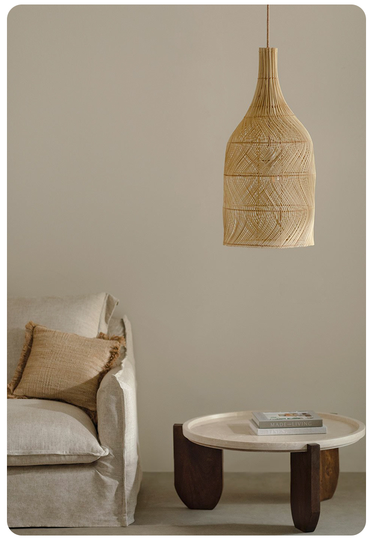 Embid Natural Rattan Ceiling Light