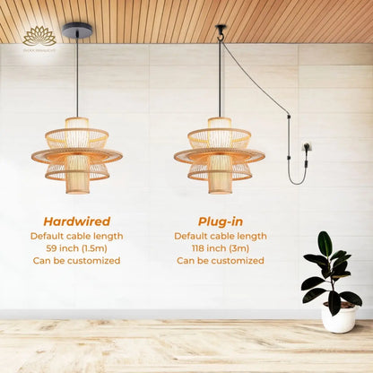 bayou bamboo pendant light accessories types