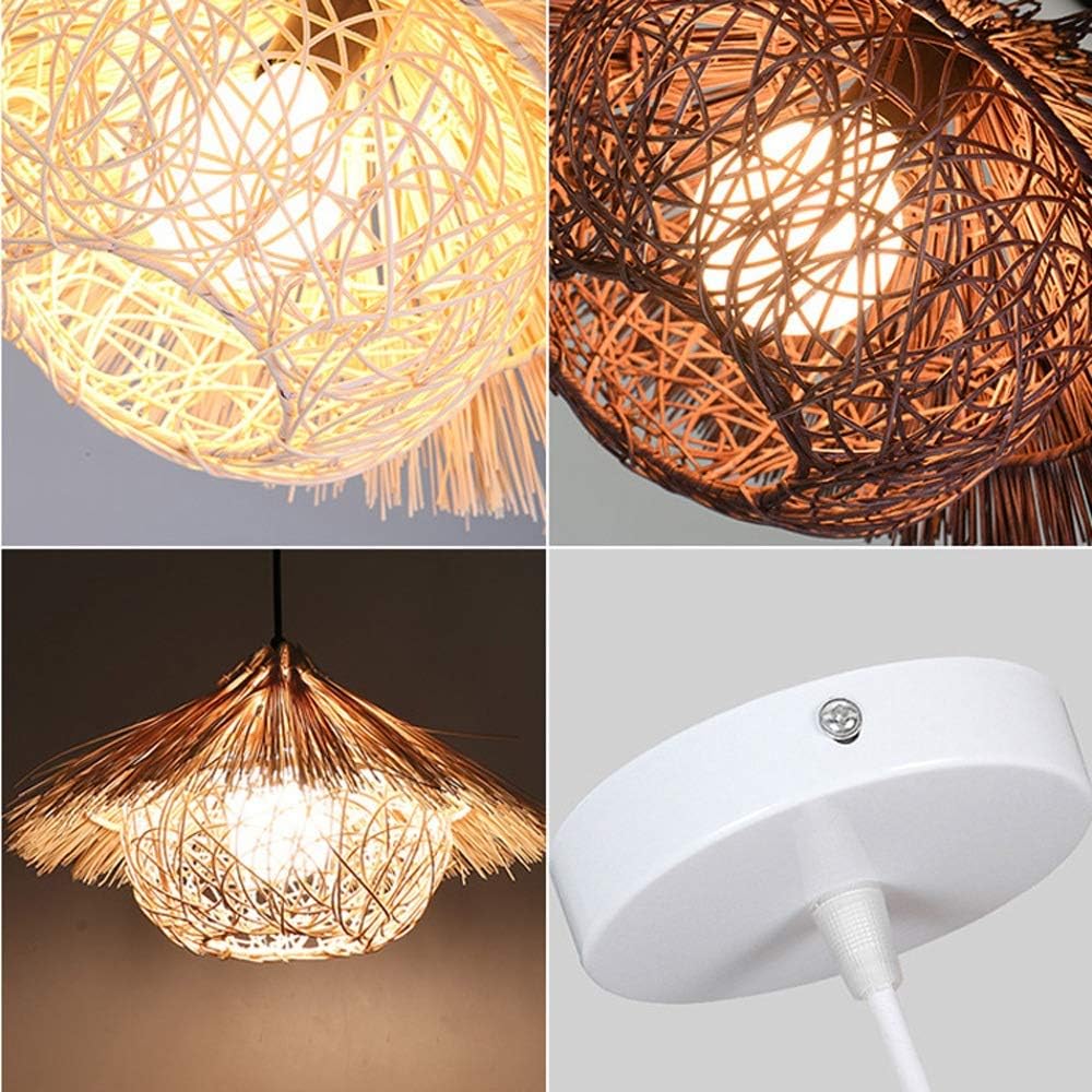 Begie Bohemian Straw Hat Pendant Light