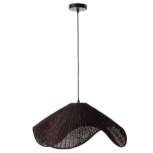 Black Adaya Rattan Pendant Light
