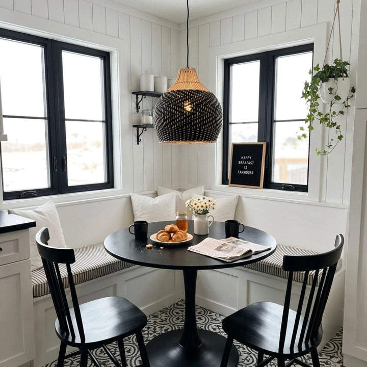 Blacorb Wicker Rattan Pendant Light
