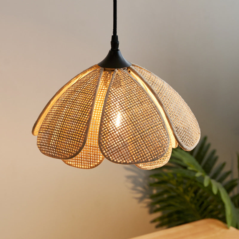 Bloom Rattan Pendant Light