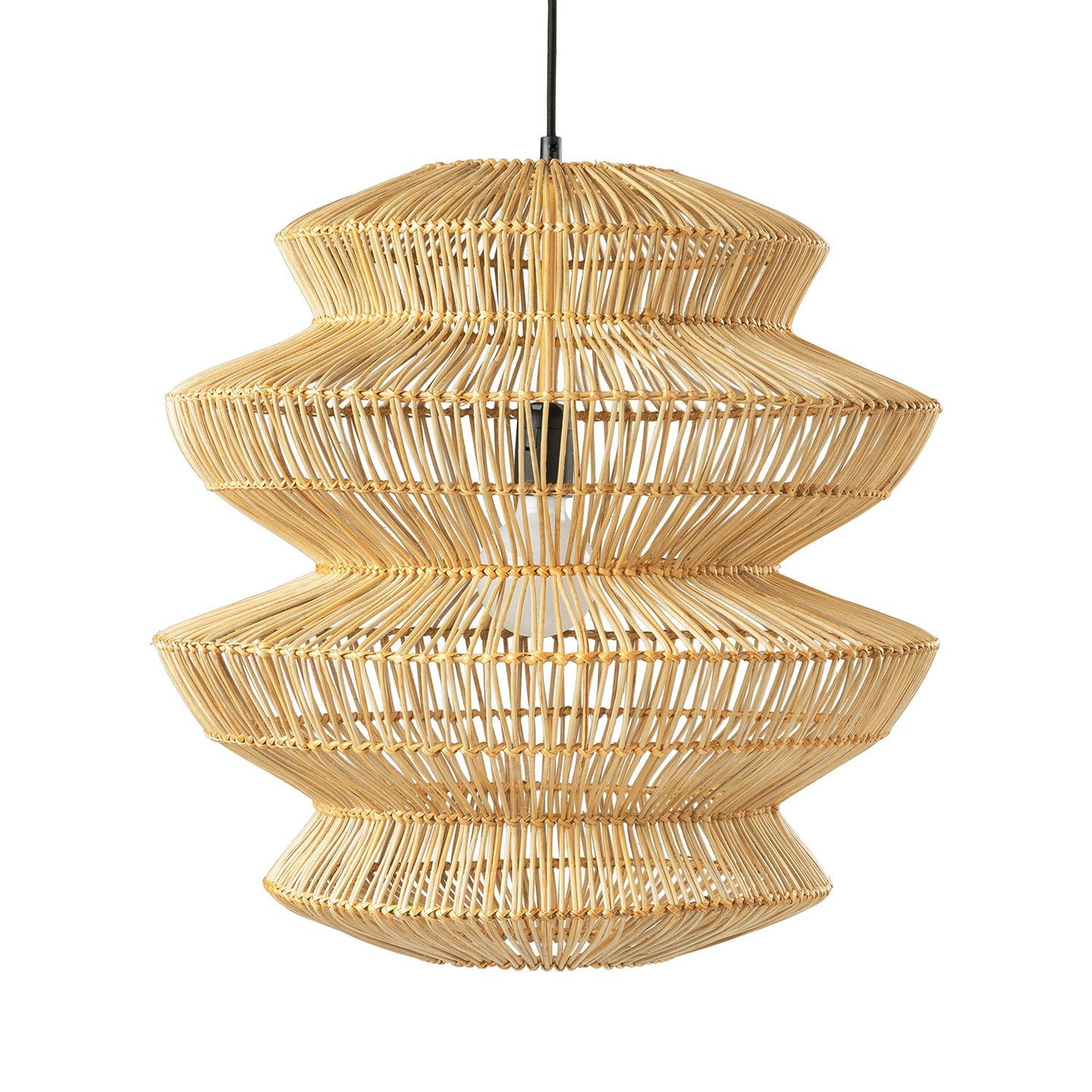 Boho Lantern Rattan Pendant Light