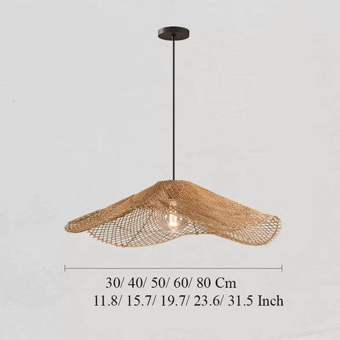 Chapeau Modern Rattan Ceiling Light – IndochinaLight