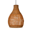 Boho Teardrop Wicker Pendant Light