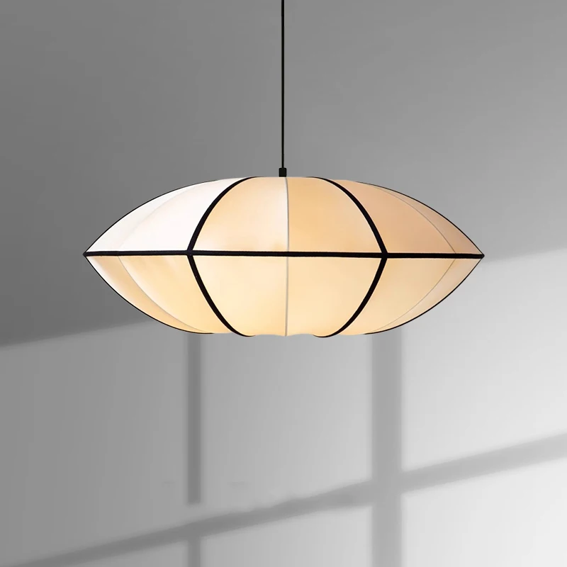 Bombori UFO Wabi-Sabi Silk Pendant Light - Handcrafted Wabi Sabi Pendant Light | IndochinaLight