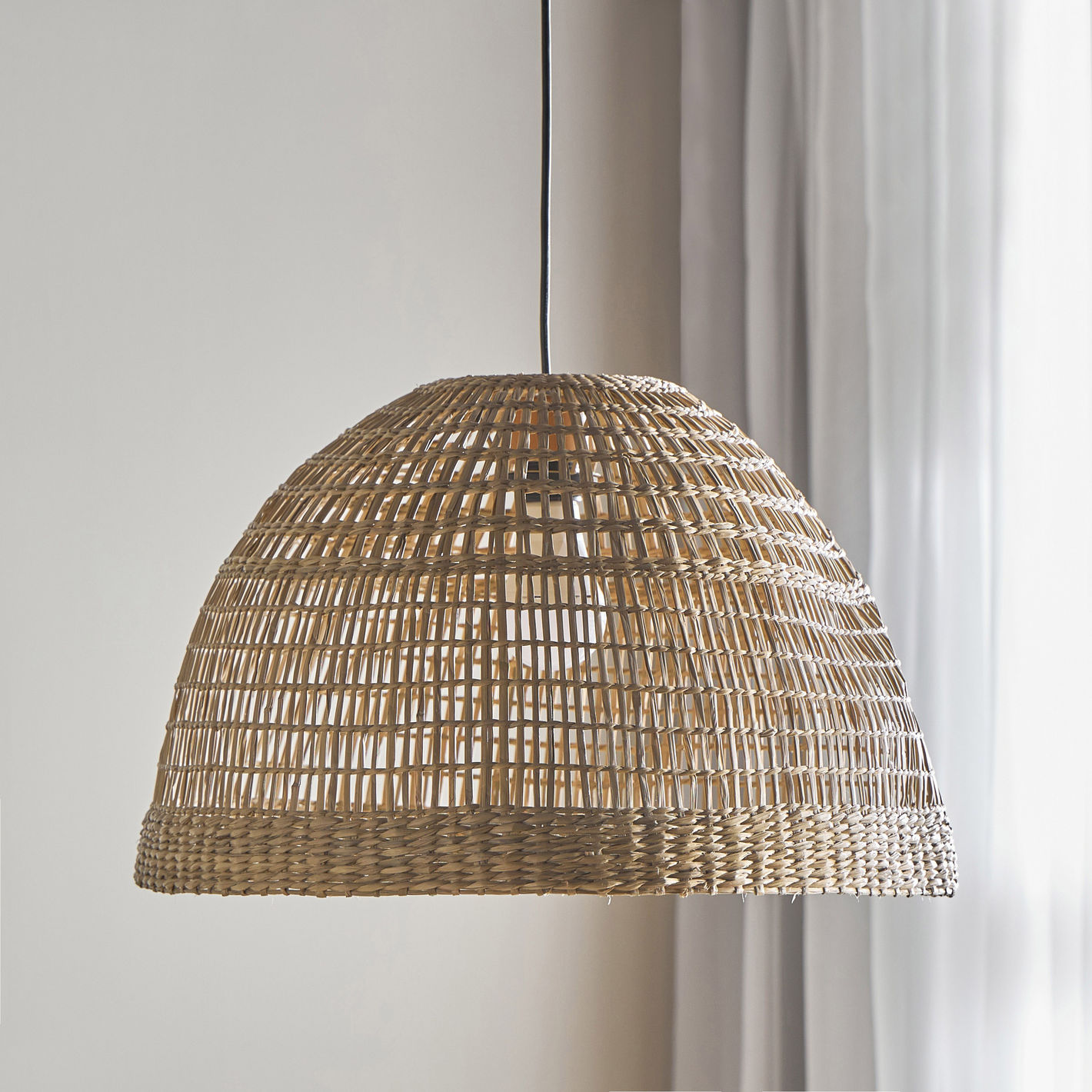 Bonin Large Dome Woven Rattan Pendant Light Shade