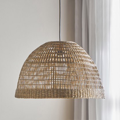 Bonin Large Dome Woven Rattan Pendant Light Shade