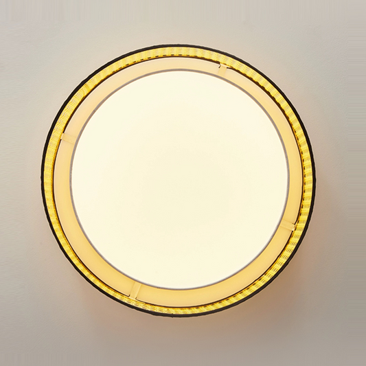 Bottom of Alora Lyla Rattan Drum Light