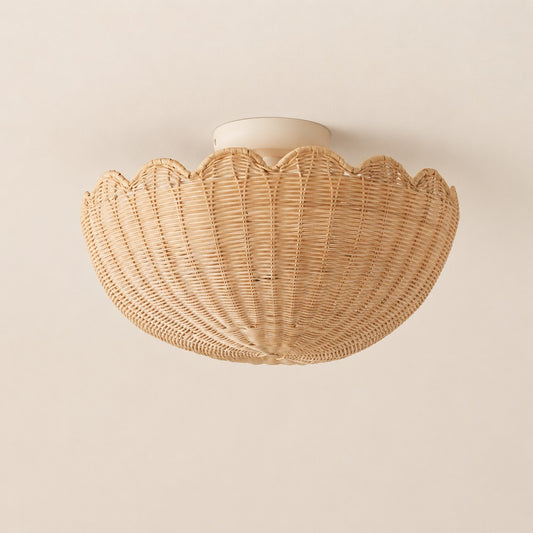 Bubble Rattan Flower Ceiling Light Shade