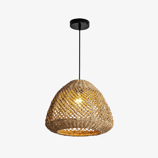 Calypso Basket Pendant Light Wicker and Woven small shade