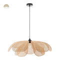 Cefalu Rattan Flower Petal Pendant Light
