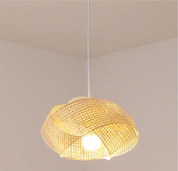 Chaner Single Woven Bamboo Hanging Light