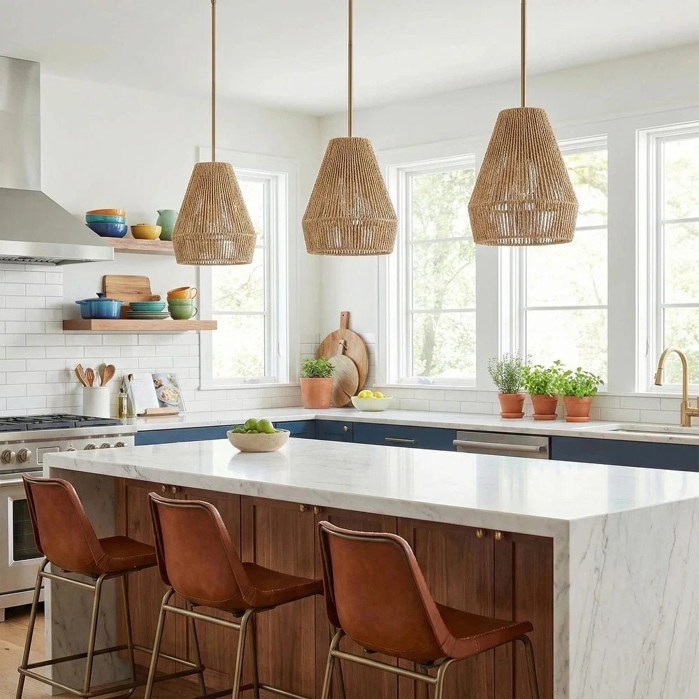 Collins Wabi Sabi Small Basket Pendant Light