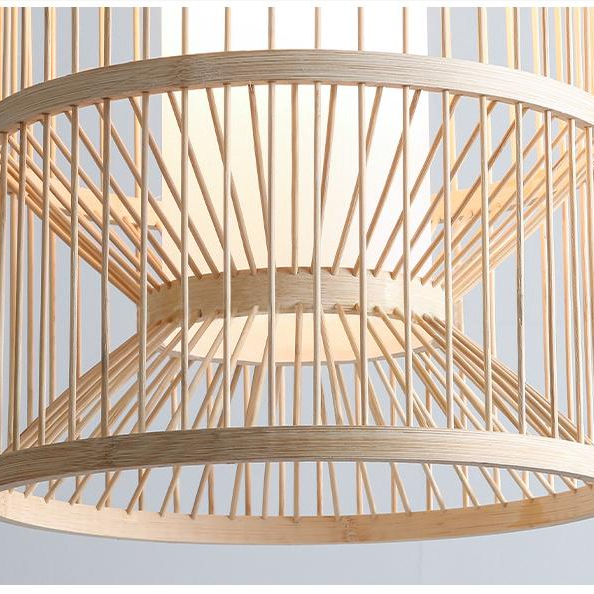 Cylindra Bamboo Pendant Light