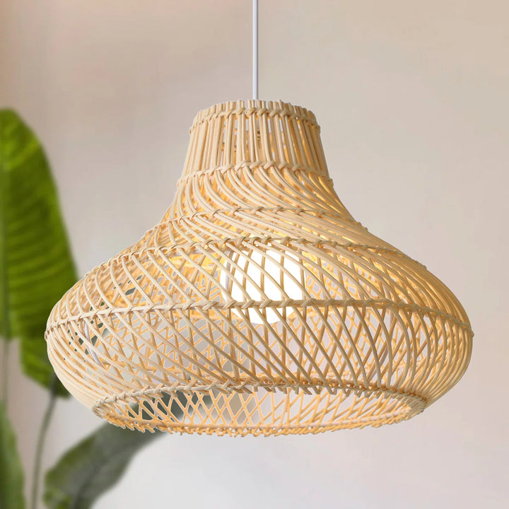 Dakota Rattan Dome Pendant Light