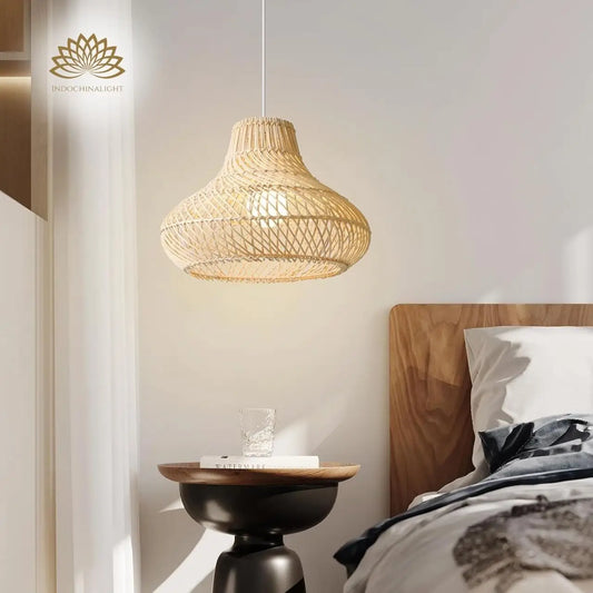 Dakota Rattan Hanging Light for bedroom