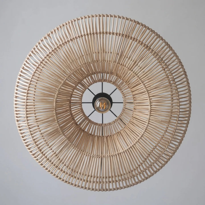 Donut Rattan Pendant Light