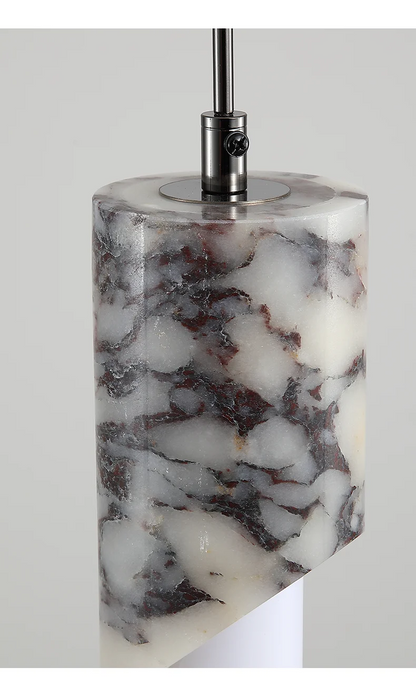 Lampatron Marble Cylinder LED Pendant Light - Lifestyle & Artisan Detail Angle 9 | IndochinaLight