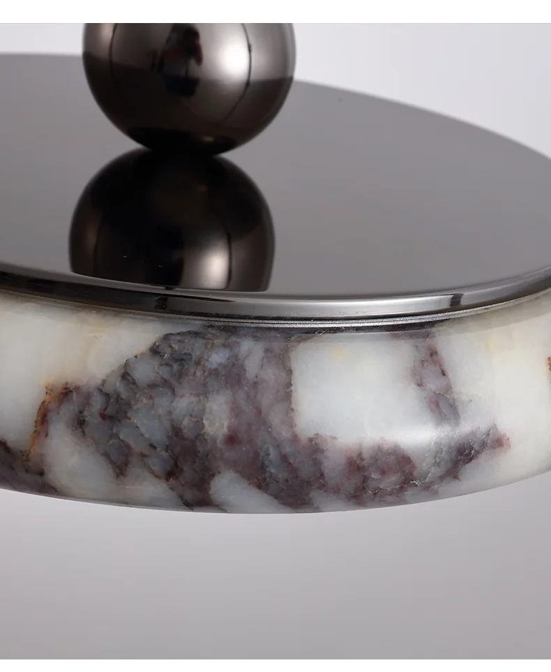 Farno Luxury Black Marble Pendant Light - Lifestyle & Artisan Detail Angle 5 | IndochinaLight