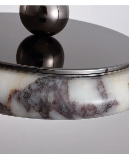 Farno Luxury Black Marble Pendant Light - Lifestyle & Artisan Detail Angle 5 | IndochinaLight