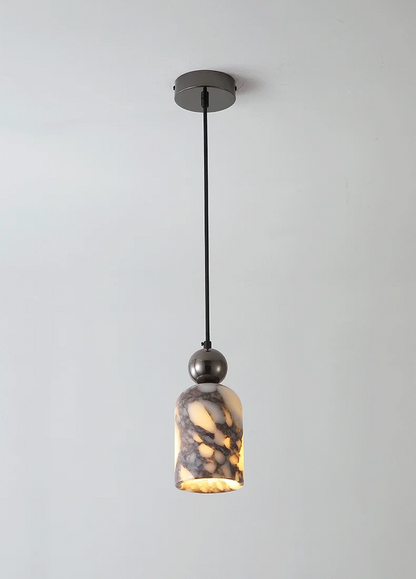 Lionel Nordic Art Bell Marble Pendant Light - Lifestyle & Artisan Detail Angle 10 | IndochinaLight