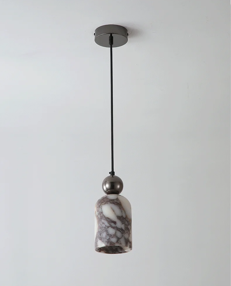 Lionel Nordic Art Bell Marble Pendant Light - Lifestyle & Artisan Detail Angle 9 | IndochinaLight