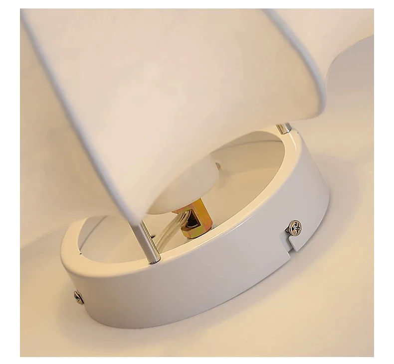 Flyrose Mid-Century White Silk Ceiling Light - Lifestyle & Artisan Detail Angle 2 | IndochinaLight