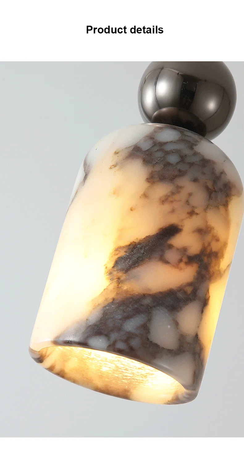Lionel Nordic Art Bell Marble Pendant Light - Lifestyle & Artisan Detail Angle 3 | IndochinaLight