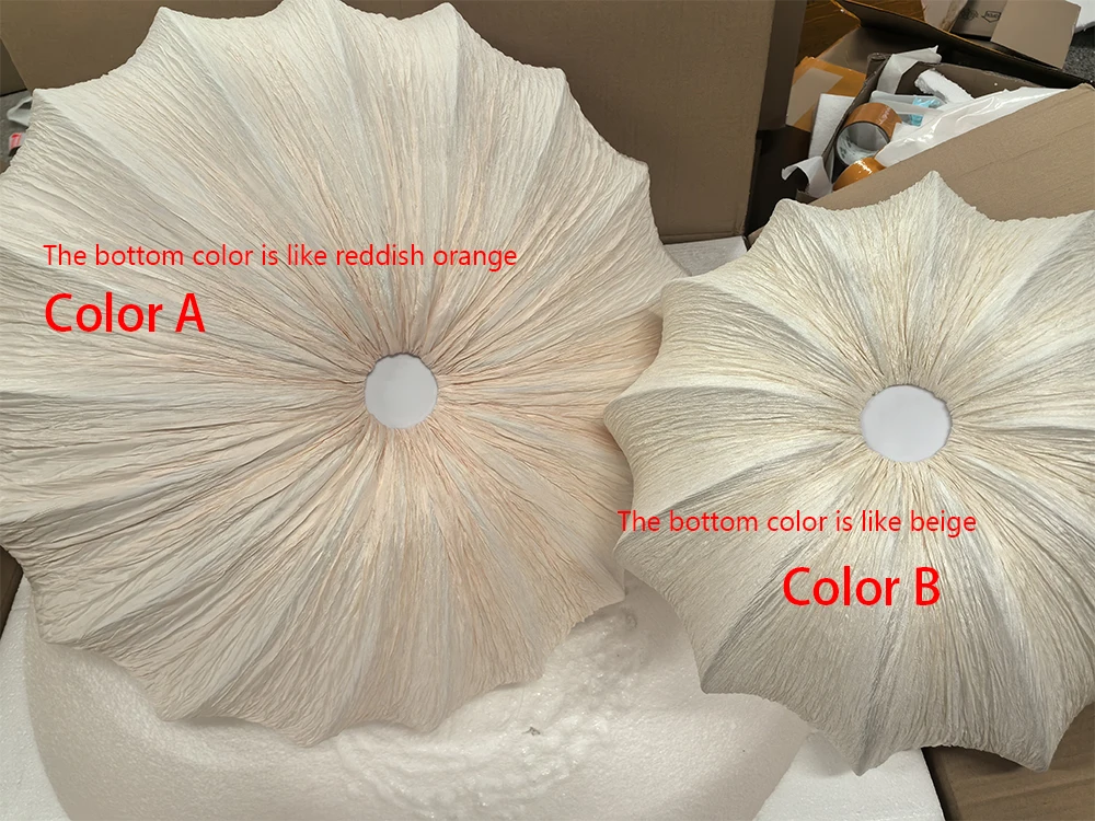 Planetarium Wabi-Sabi White Nordic Linen Flush Mount - Lifestyle & Artisan Detail Angle 10 | IndochinaLight