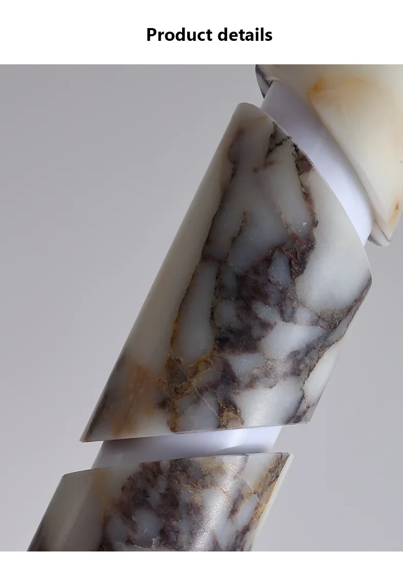 Siena Modern Marble Pendant Light - Lifestyle & Artisan Detail Angle 8 | IndochinaLight