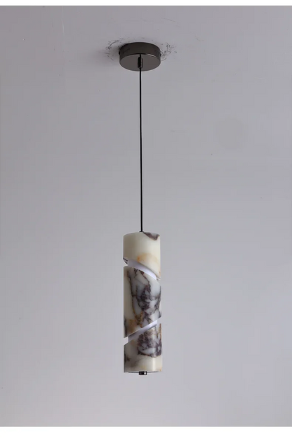 Siena Modern Marble Pendant Light - Lifestyle & Artisan Detail Angle 6 | IndochinaLight