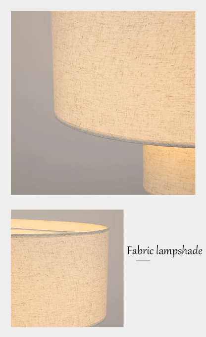 Margin Double Drum Fabric Pendant Light - Lifestyle & Artisan Detail Angle 9 | IndochinaLight