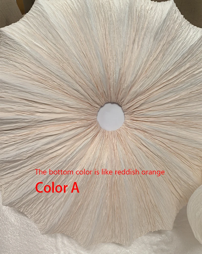 Planetarium Wabi-Sabi White Nordic Linen Flush Mount - Lifestyle & Artisan Detail Angle 9 | IndochinaLight