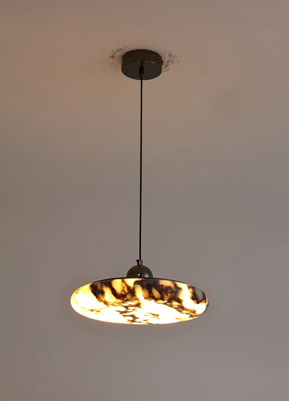 Farno Luxury Black Marble Pendant Light - Lifestyle & Artisan Detail Angle 8 | IndochinaLight