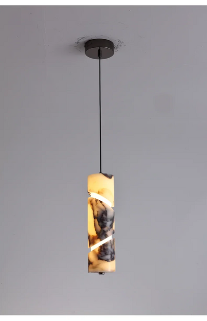 Siena Modern Marble Pendant Light - Lifestyle & Artisan Detail Angle 7 | IndochinaLight